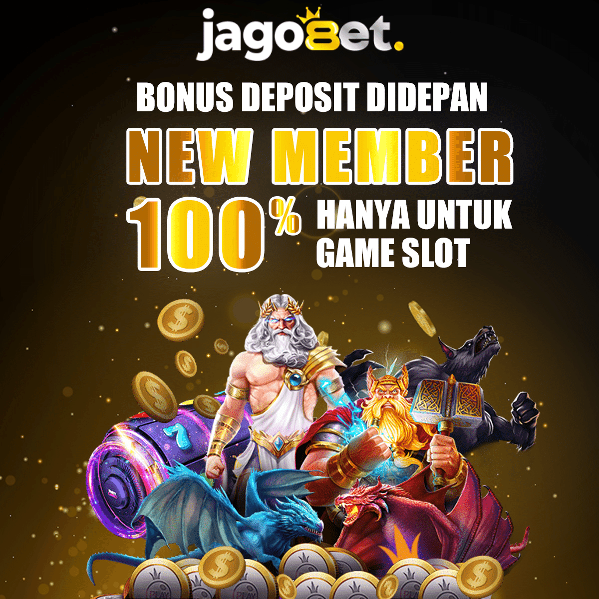 JAGO8ET bonus new member 100%